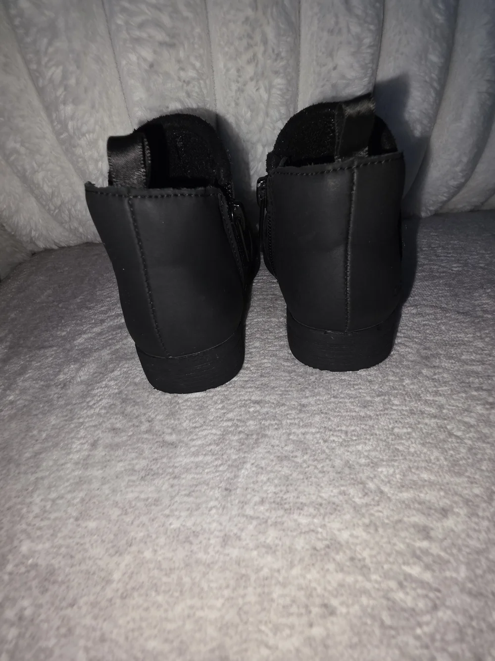 Kids Black Ankle Boots
